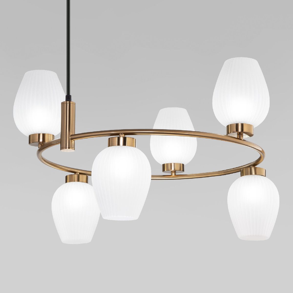 Подвесная люстра Eurosvet Alva 30183/6 латунь Smart a064683