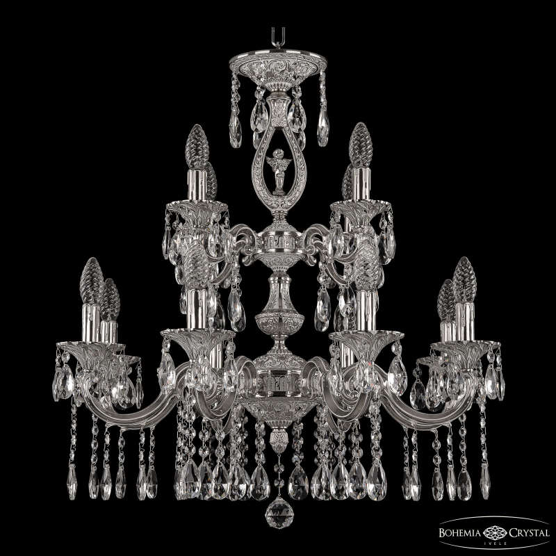 Подвесная люстра Bohemia Ivele Crystal Verona 72401/8+4/210/2d A NW FA10S