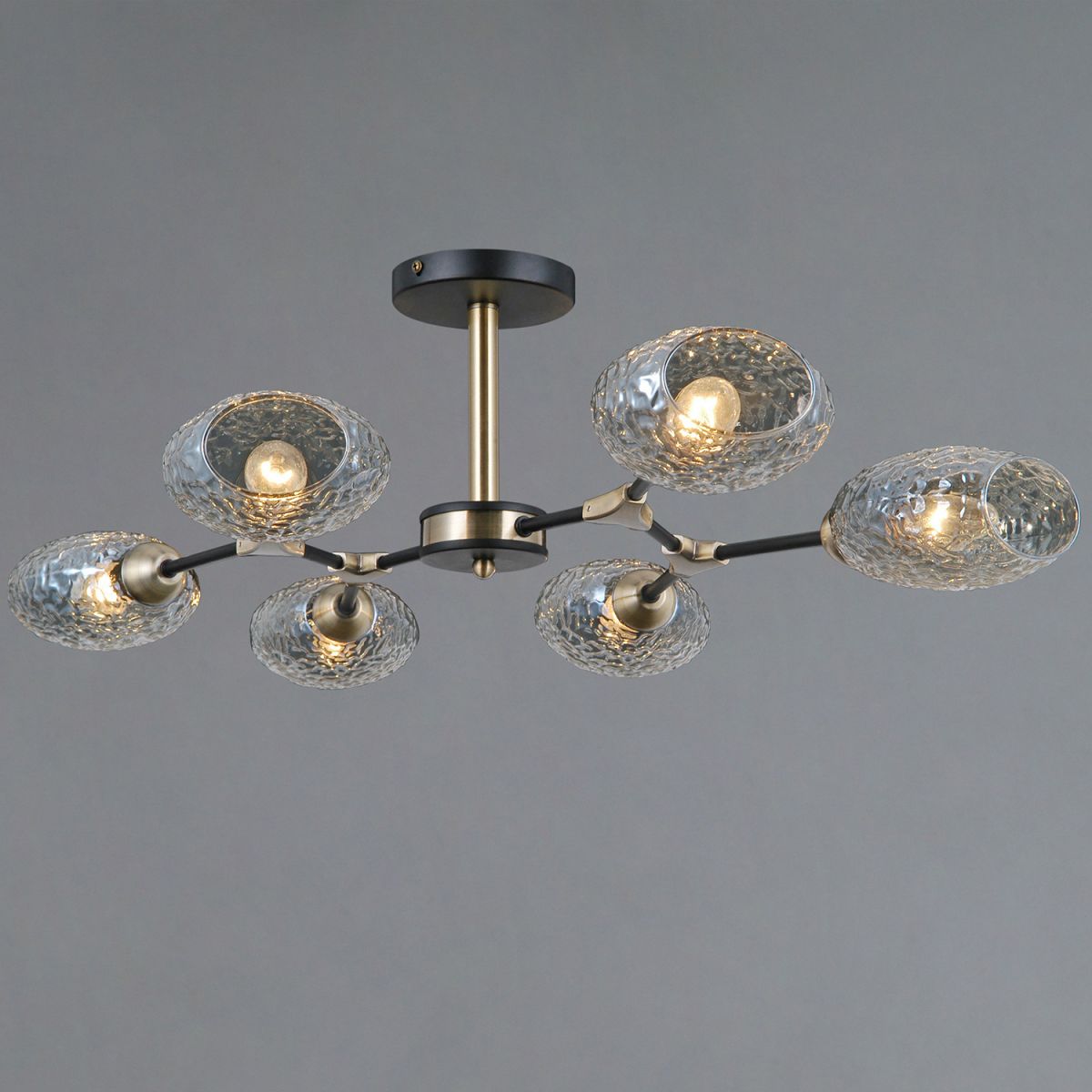 Люстра на штанге Illumico IL0272-6CSQ-25 BK AB TRENTO