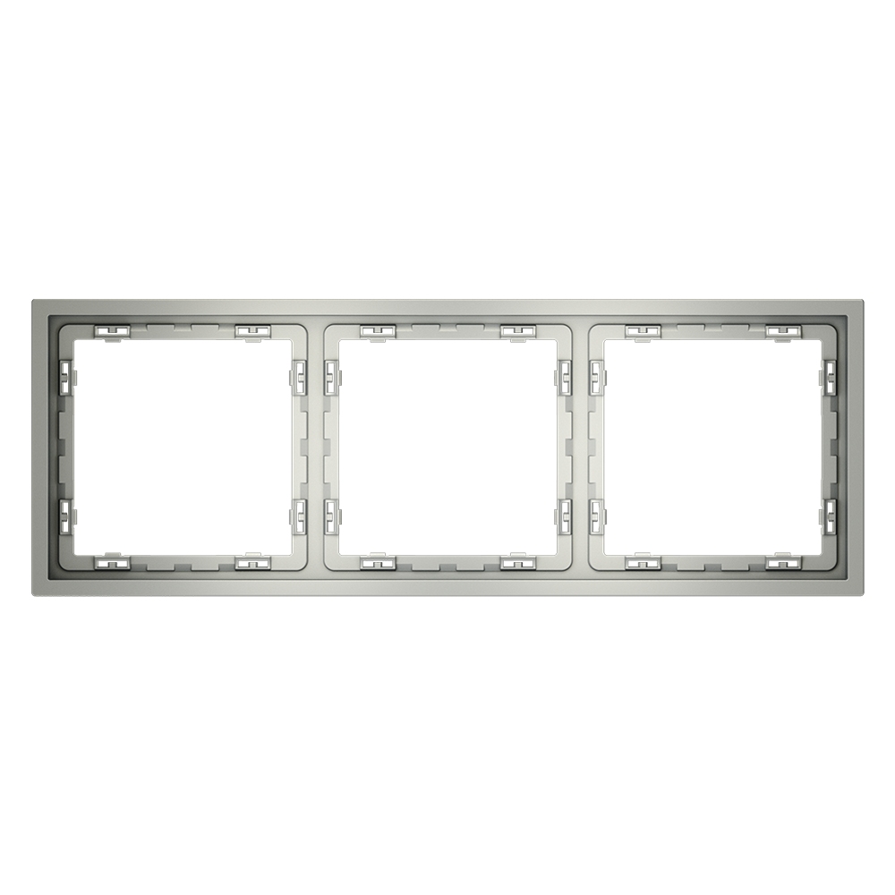 Рамка на 3 поста Voltum S70 VLS100305 (сталь)