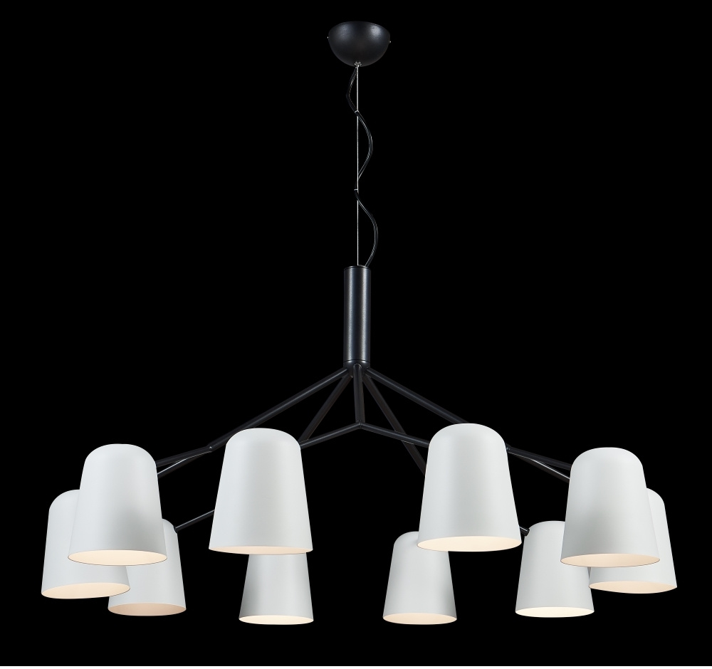 Подвесная люстра Crystal Lux ENRIQUE SP10 BLACK/WHITE