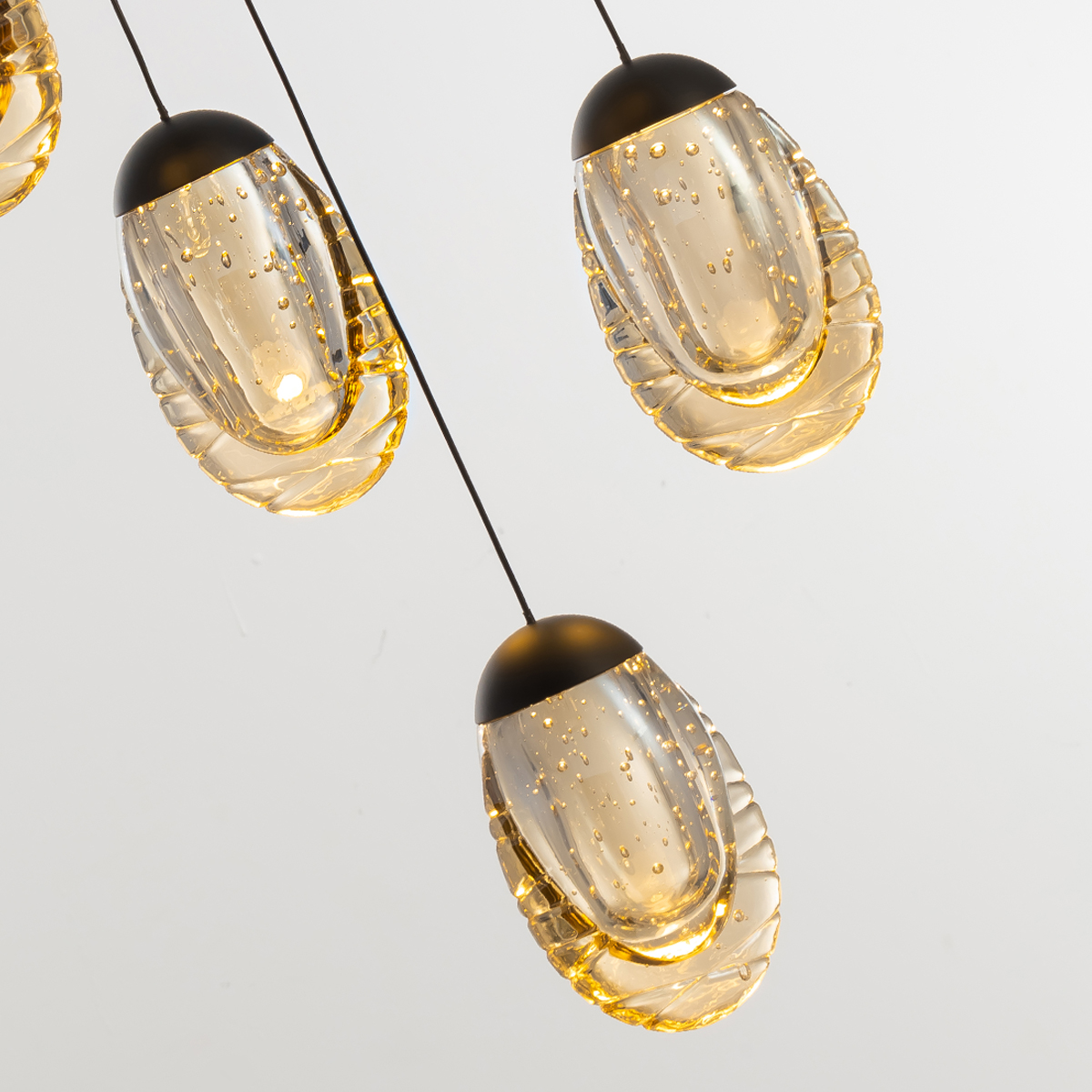 Подвесной светильник Delight Collection MD25090022-5A matt black/champagne