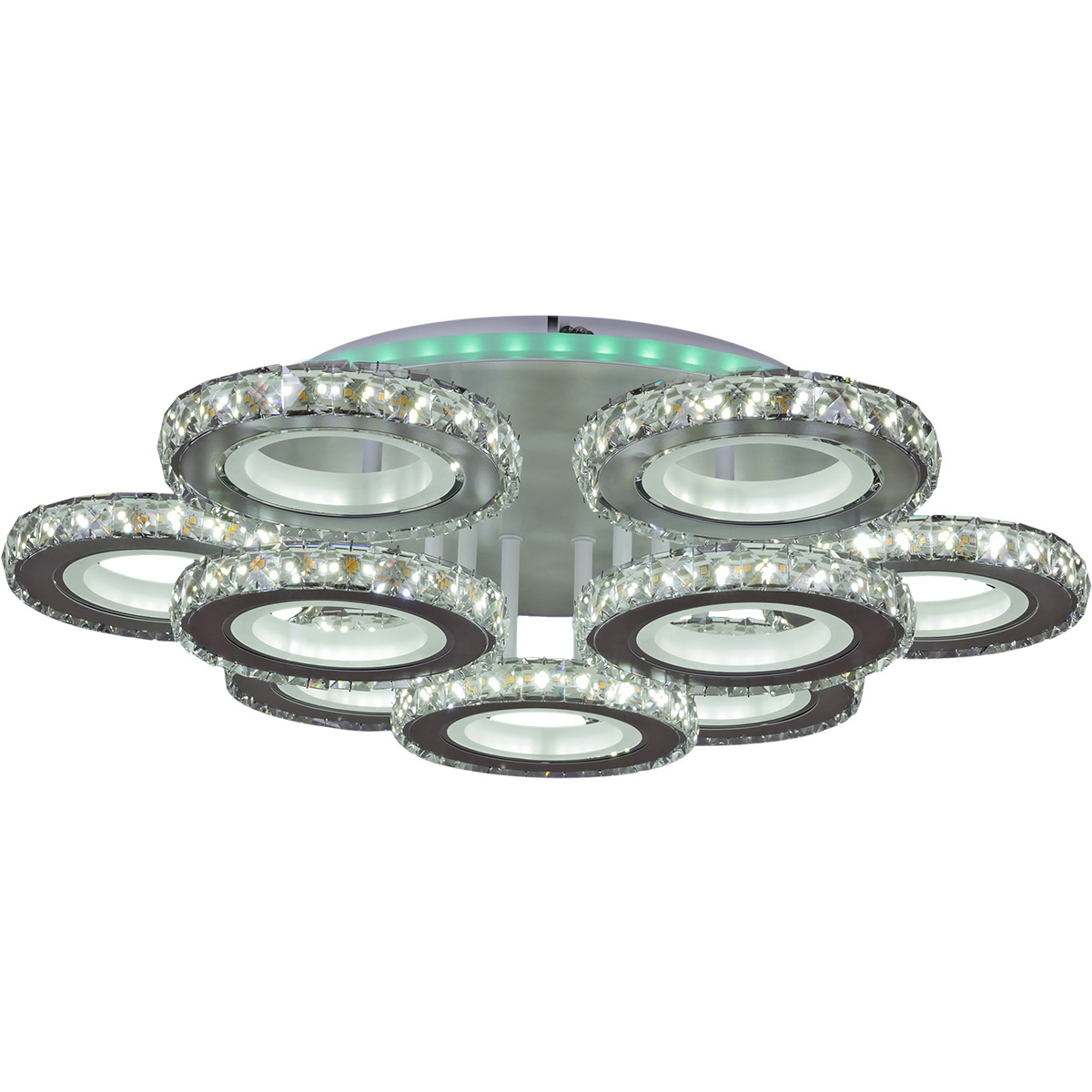 Потолочная люстра Reluce 03900-0.3-6+3A WH+CR (RGB)