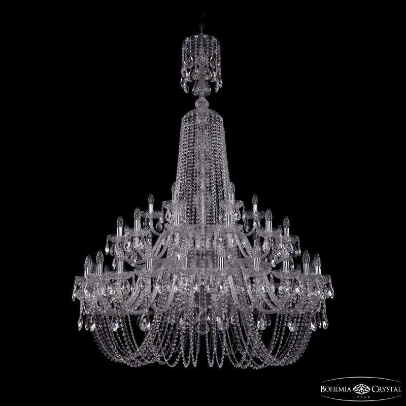 Подвесная люстра Bohemia Ivele Crystal 1406/24+12+6/460/XL-177/2d Ni