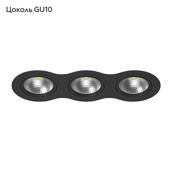 Встраиваемый светильник Lightstar INTERO 111 i937070707 (217937+217907+217907+217907)