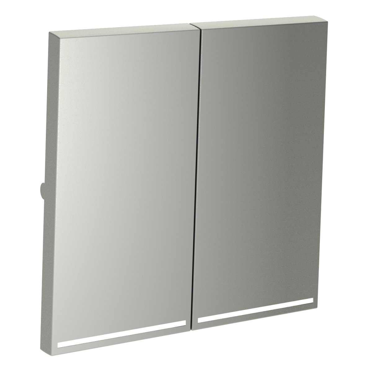 Клавиши для выключателя/переключателя двухклавишного с подсветкой Voltum S70 (сталь) VLS000405