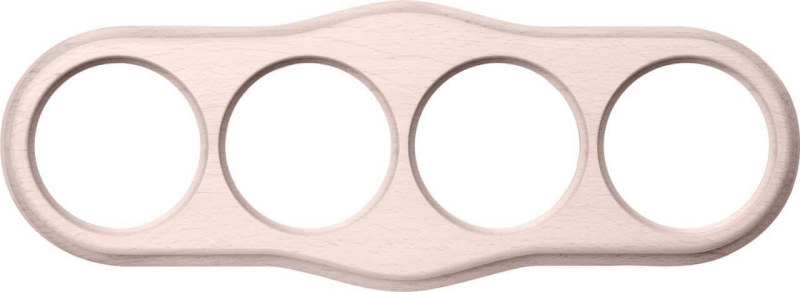 Рамка Werkel Legend Wave на 4 поста беленый дуб WL20-frame-04 4690389117299