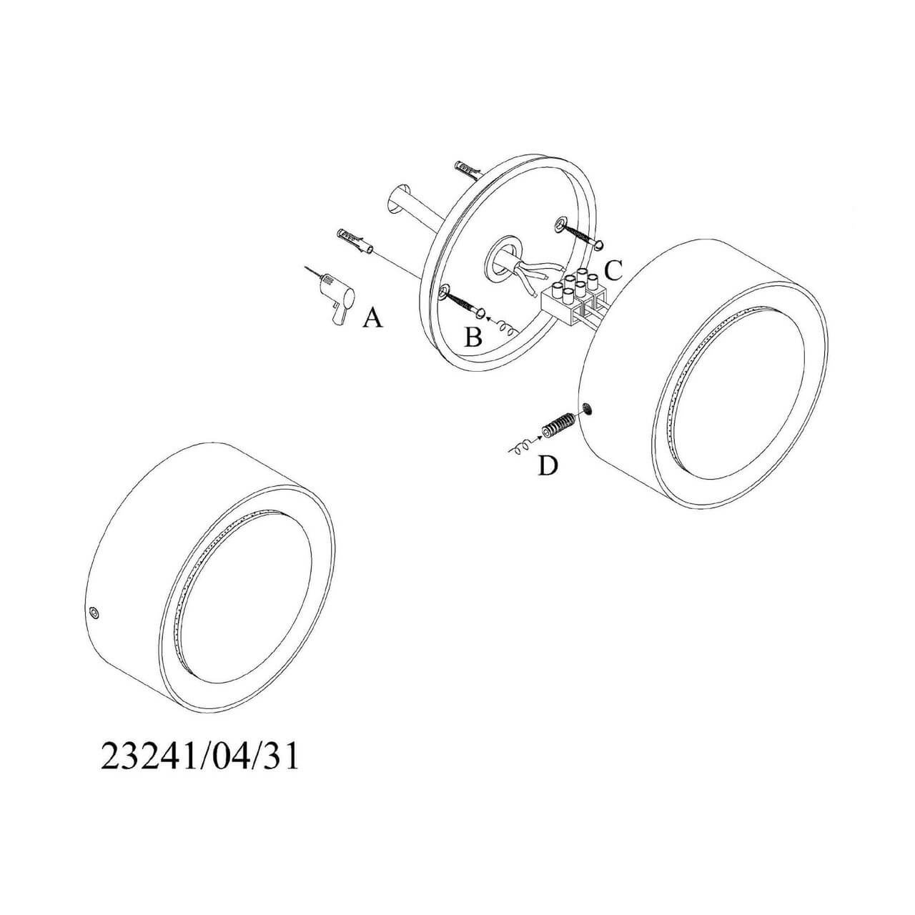 Настенный светодиодный светильник Lucide Laura 23241/04/31