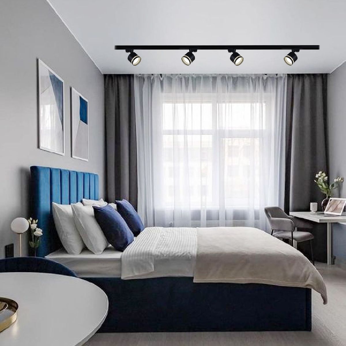 Трековый однофазный светильник Reluce 53001-9.3-001LD GX53 BK