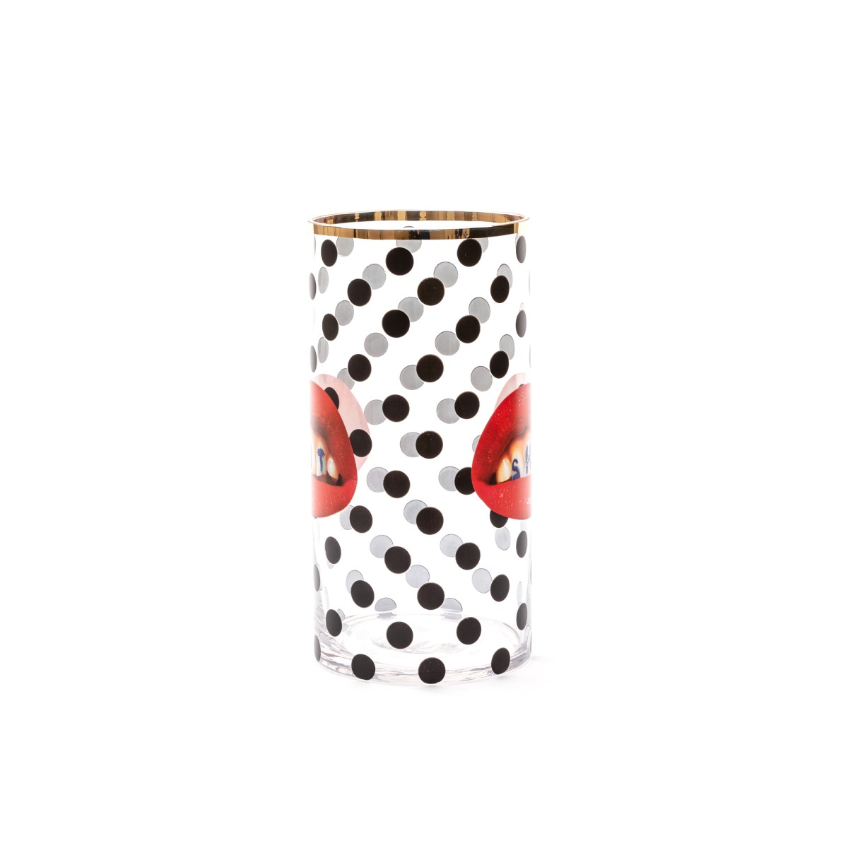 Ваза Shit Pois Medium Seletti Toiletpaper Glass Vase 14170