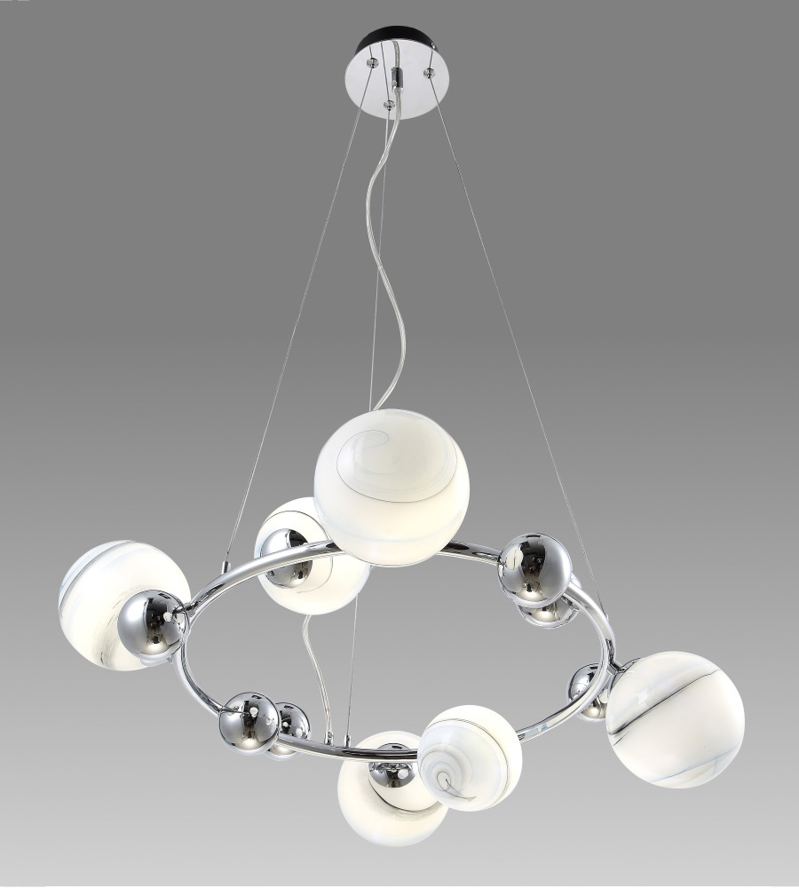 Подвесная люстра Crystal Lux Salvadore SP6H Chrome