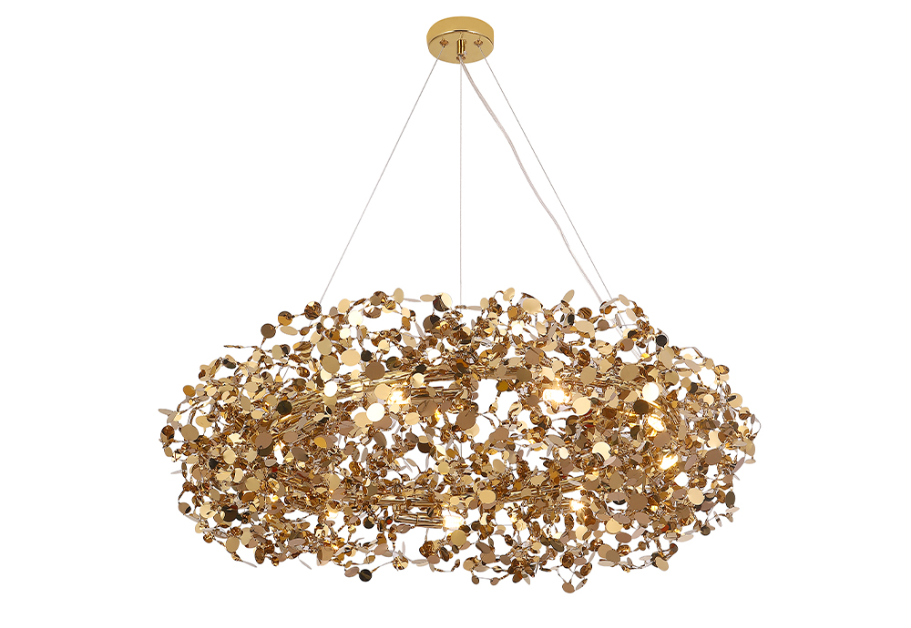 Подвесная люстра Crystal Lux GARDEN SP16 D800 GOLD