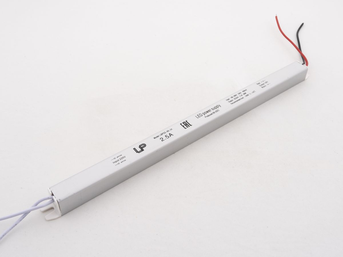 Блок питания LEDS POWER 60Вт 24В Super Slim 390133