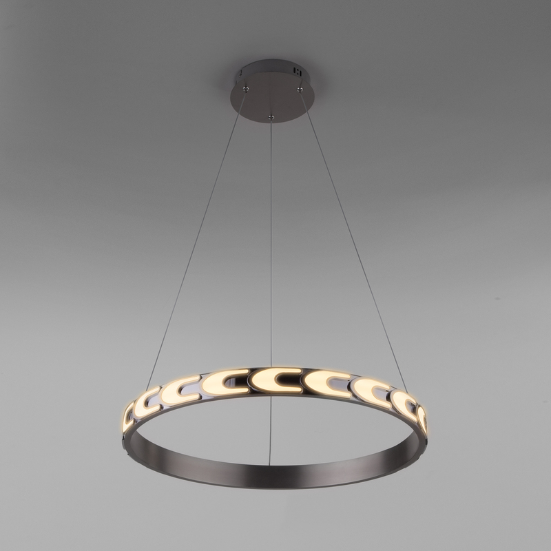 Подвесной светодиодный светильник Eurosvet Chain 90164/1 сатин-никель