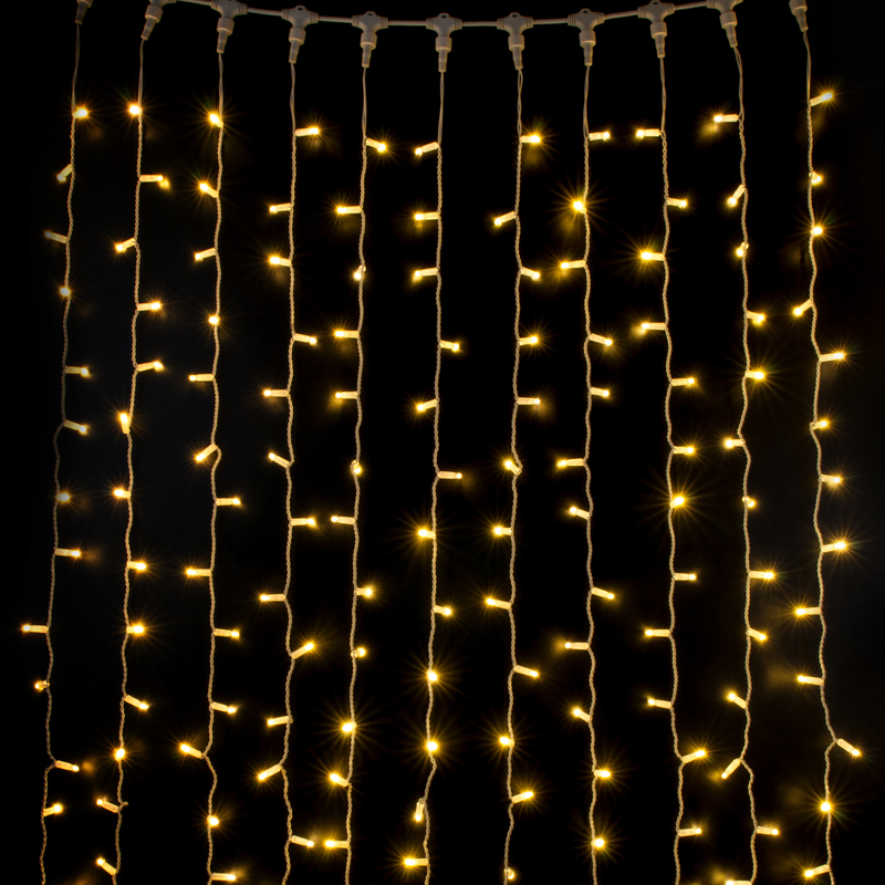 Гирлянда занавес Eurosvet 200-101 теплый белый 2*3м IP65