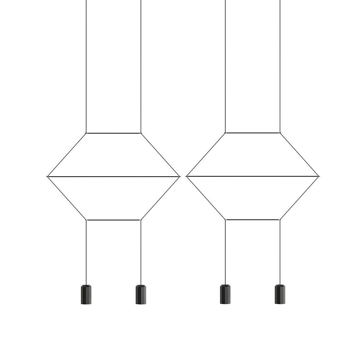 Подвесной светильник ImperiumLoft Via Wireflow Polyhedral 144326-22