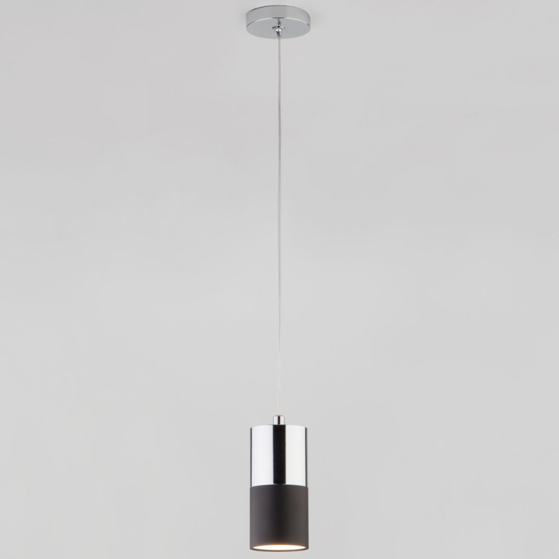 Подвесной светильник Eurosvet Mini Topper 50146/1 хром/черный