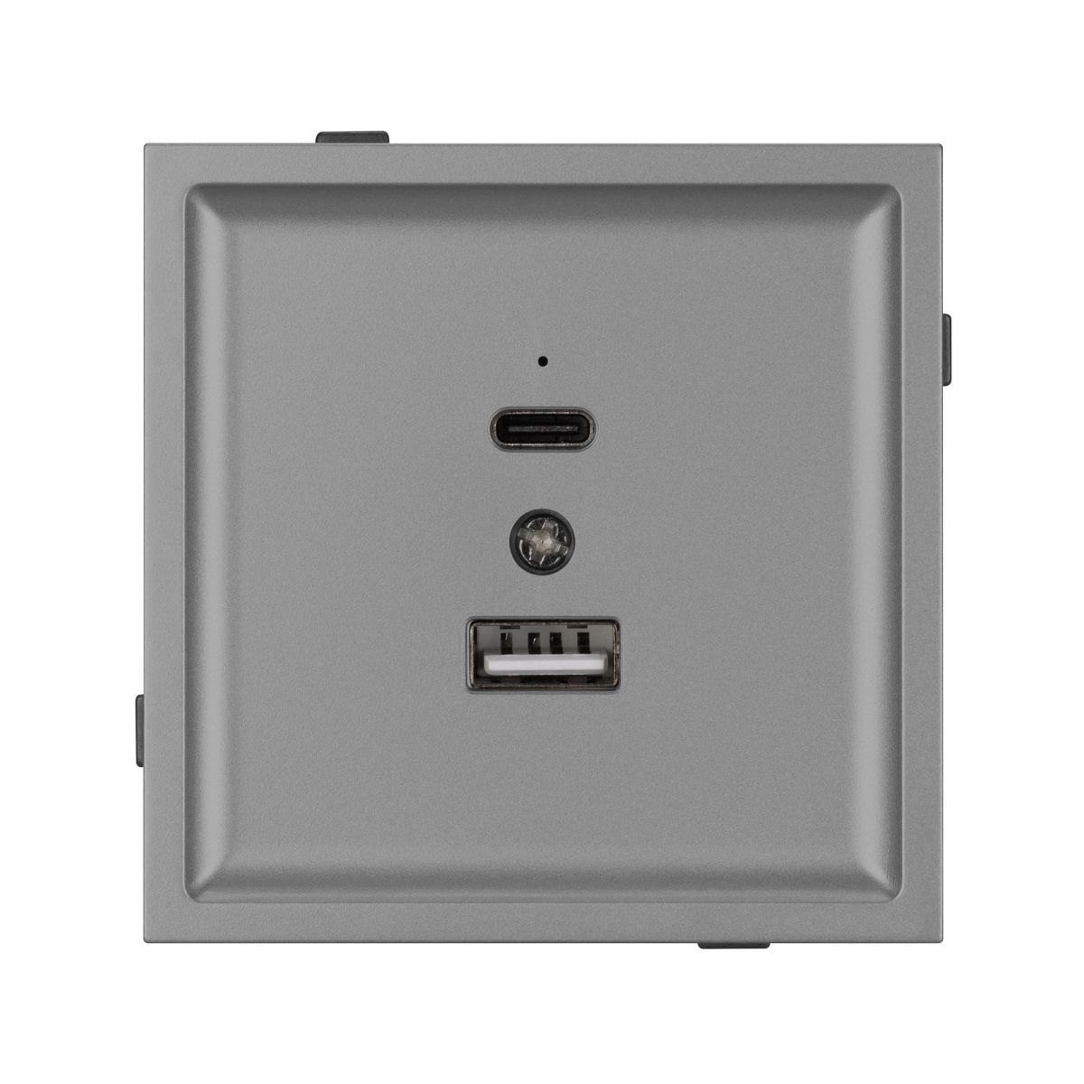 Механизм USB розетки Arlight SCT-TENDO-MUAC-PL-GR (5V, 3A, QC3) 054096