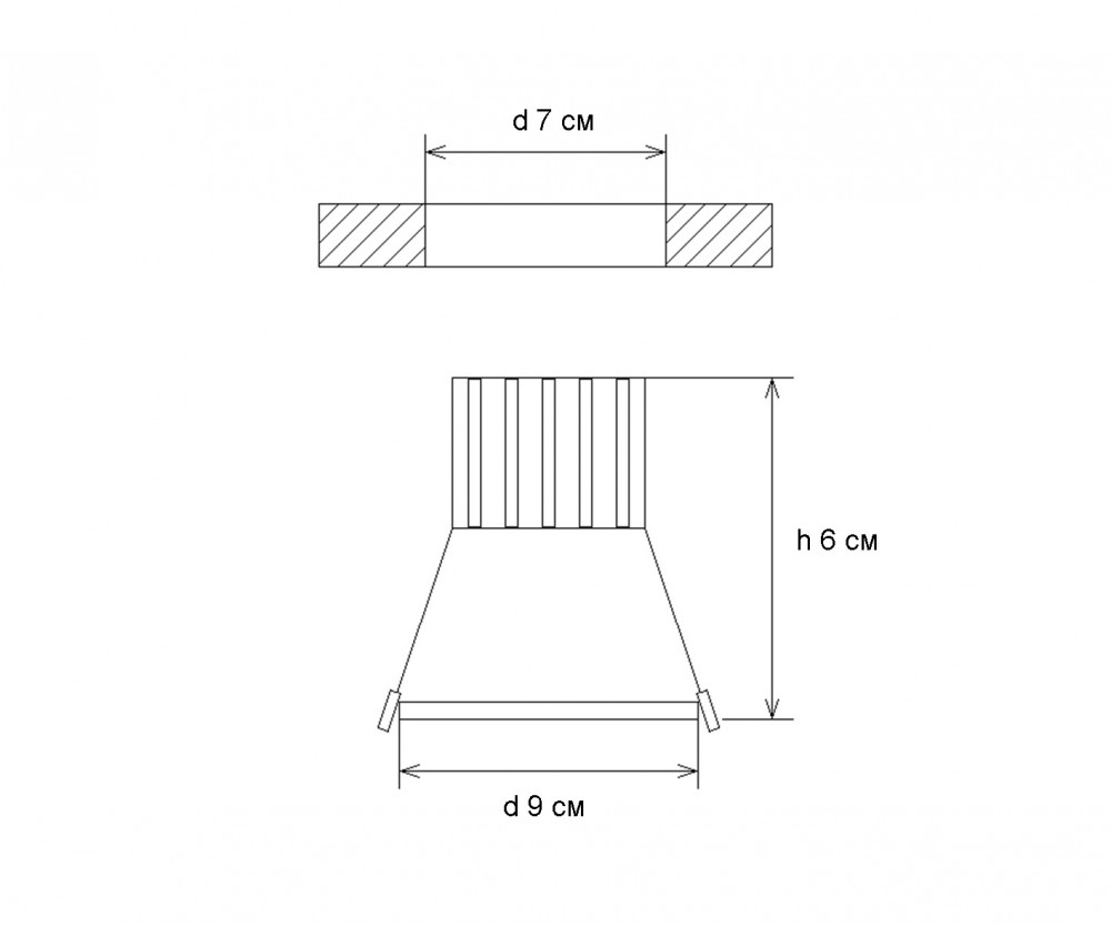Встраиваемый светодиодный светильник Kink Light Точка 2150