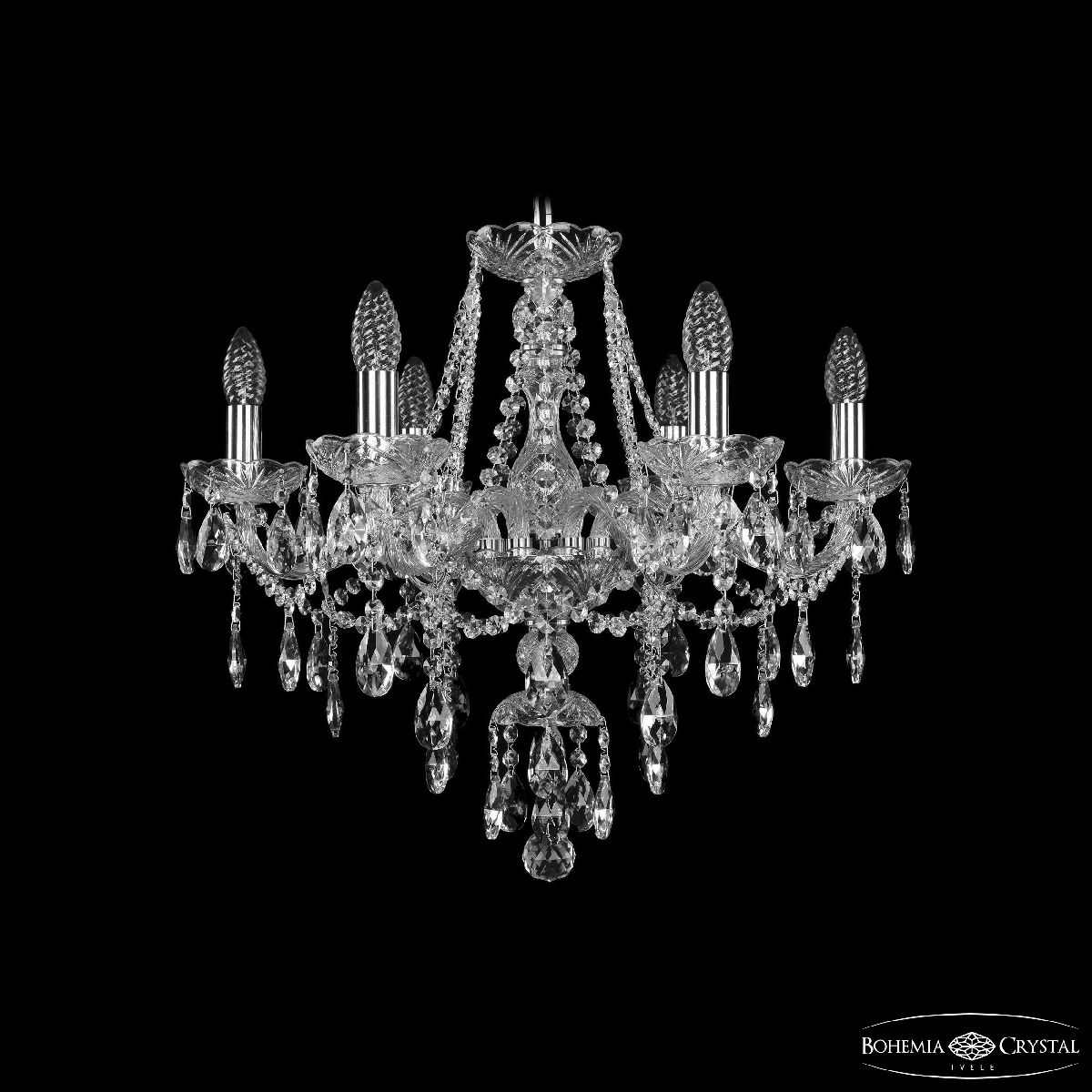 Подвесная люстра Bohemia Ivele Crystal 1415/6/200 Ni