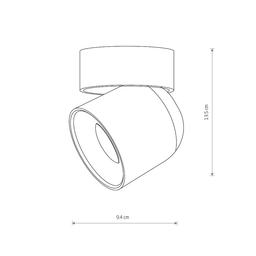 Накладной спот Nowodvorski Oscar Black 11346