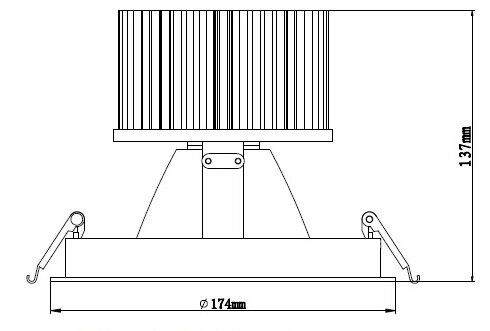 Встраиваемый светильник Deko-Light COB200 565175