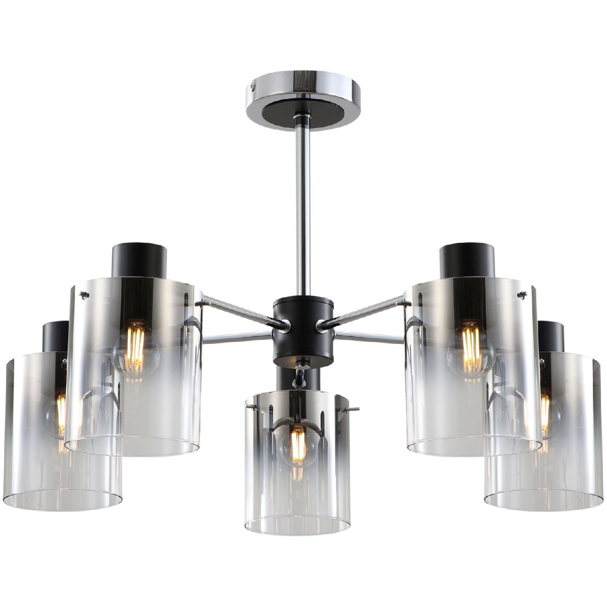 Люстра на штанге Illumico IL5599-5PST-79 CR BK