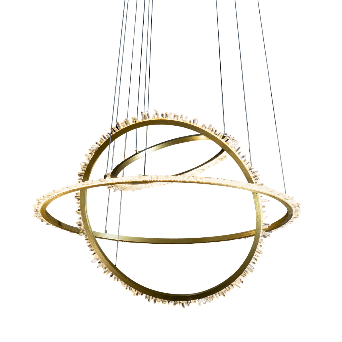 Подвесная люстра Delight Collection Quartz Halo MD20020154-3A satin gold