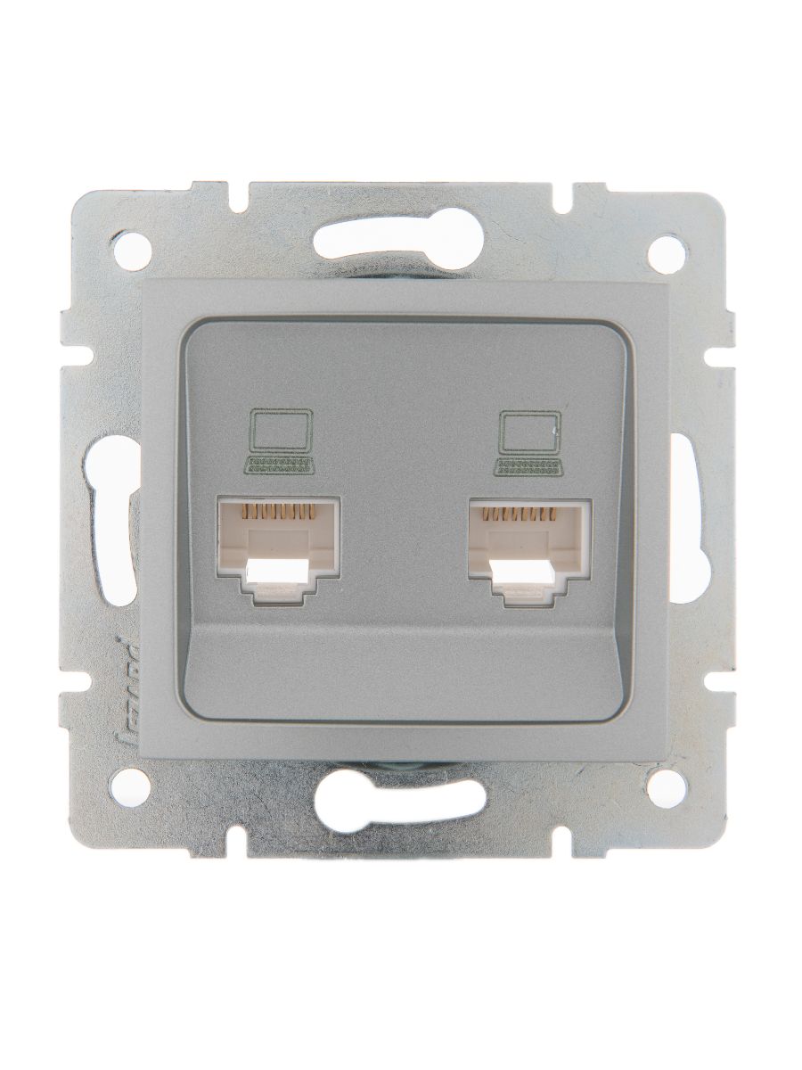 Розетка компьютер+телефон Lezard Karina 707-4388-143