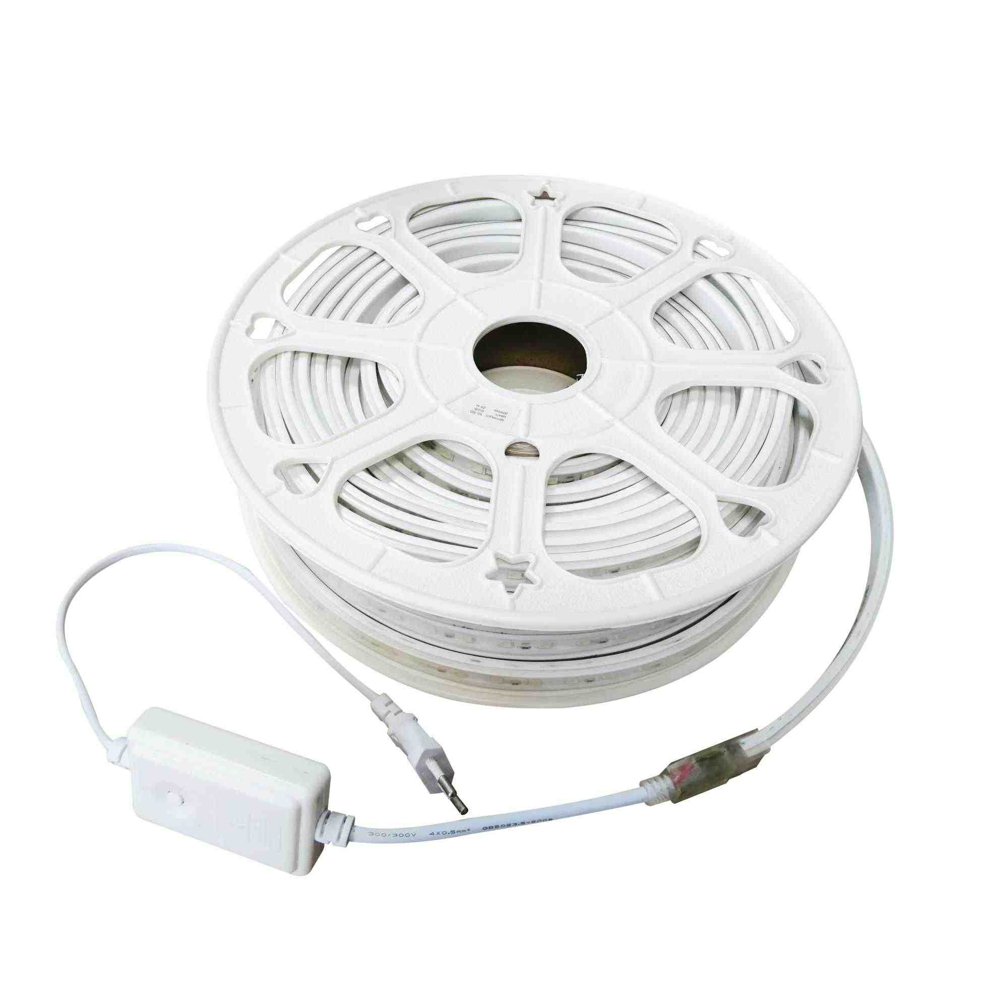 Светодиодная лента Apeyron 220В 12Вт/м smd5050 60д/м IP65 25м с аксессуарами RGB 10-50