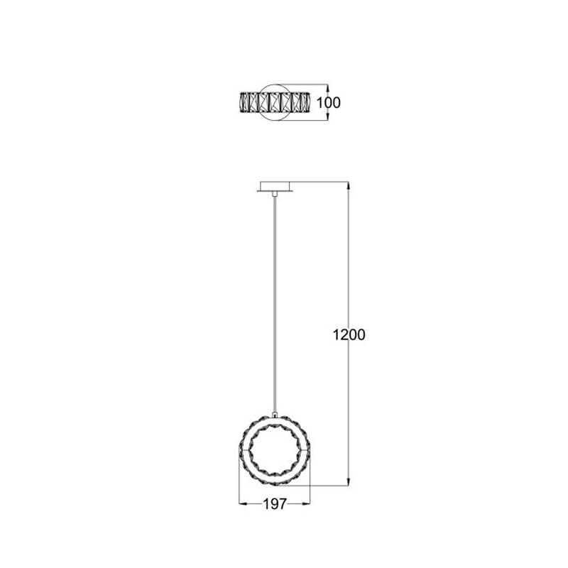 Подвесной светодиодный светильник Zumaline PLATT PL180407-1
