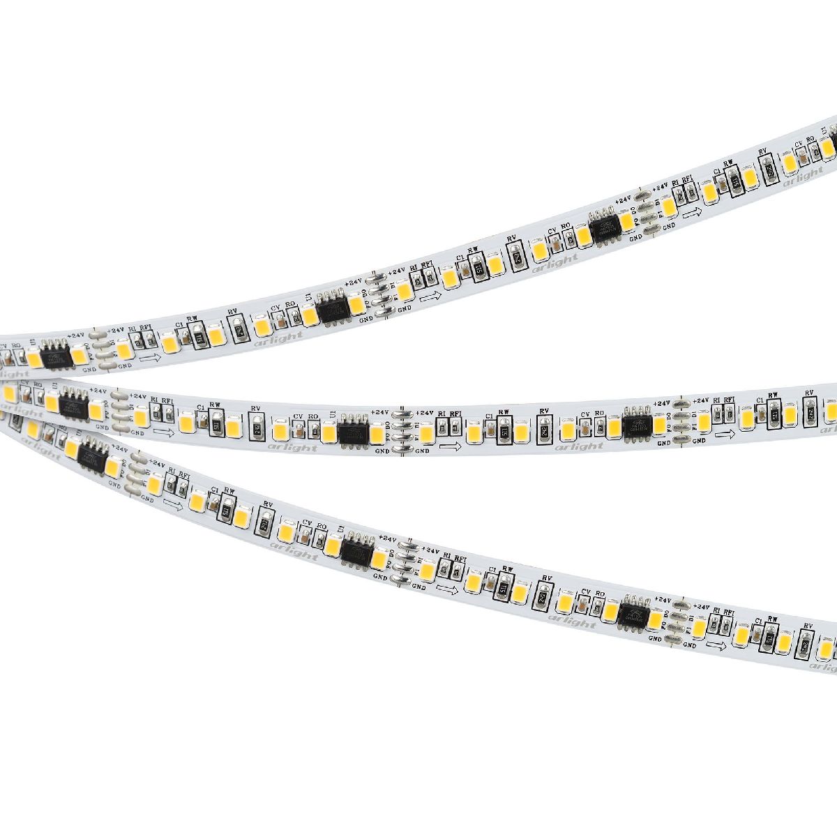 Светодиодная лента Arlight SPI-A120-10mm 24V Day4000-PX6-BPT (11 W/m, IP20, 2835, 5m) 049435