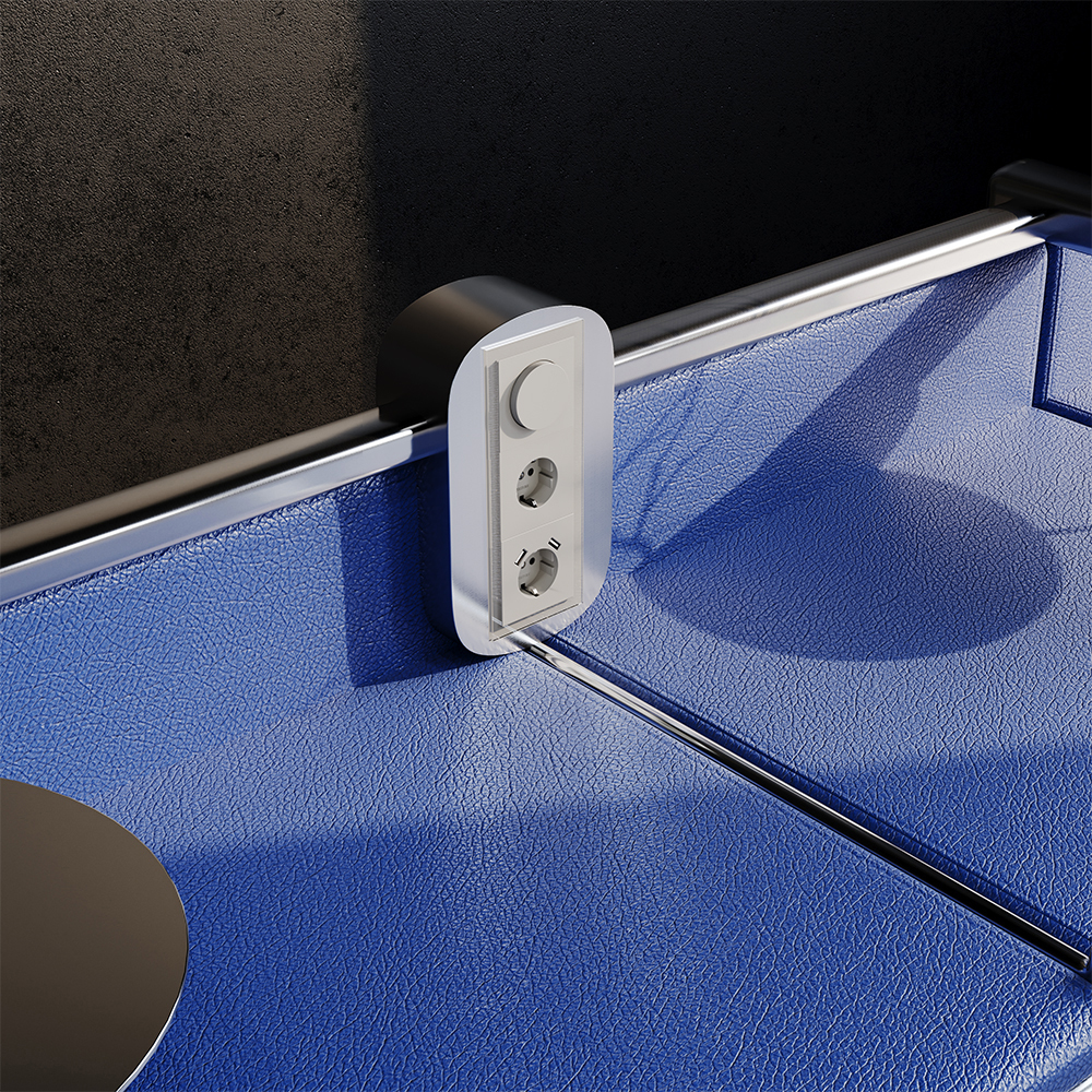 Рамка на 3 поста Voltum S70 VLS110303 (кашемир, стекло)