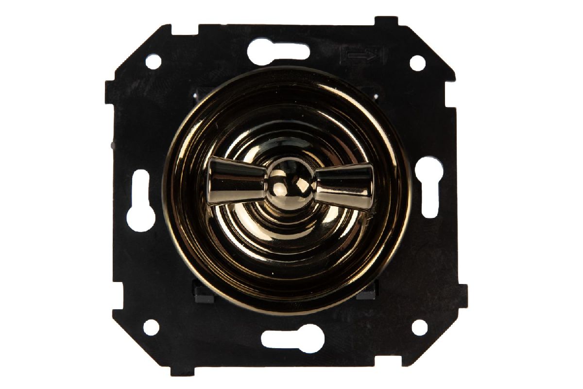 Выключатель одноклавишный Bironi Шедель B3-200-B-B