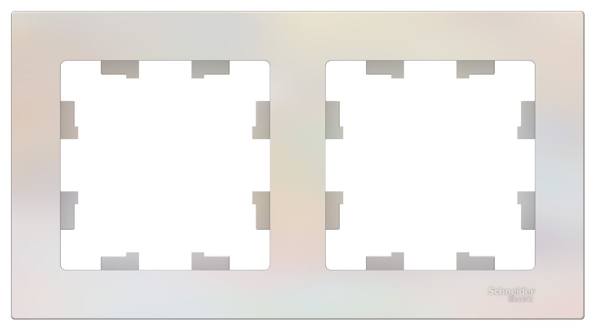 Рамка 2-ая, универсальная Systeme Electric AtlasDesign Жемчуг ATN000402