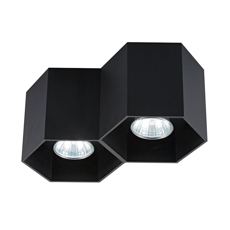 Потолочный светильник Zumaline POLYGON CL2 20036-BK (black)