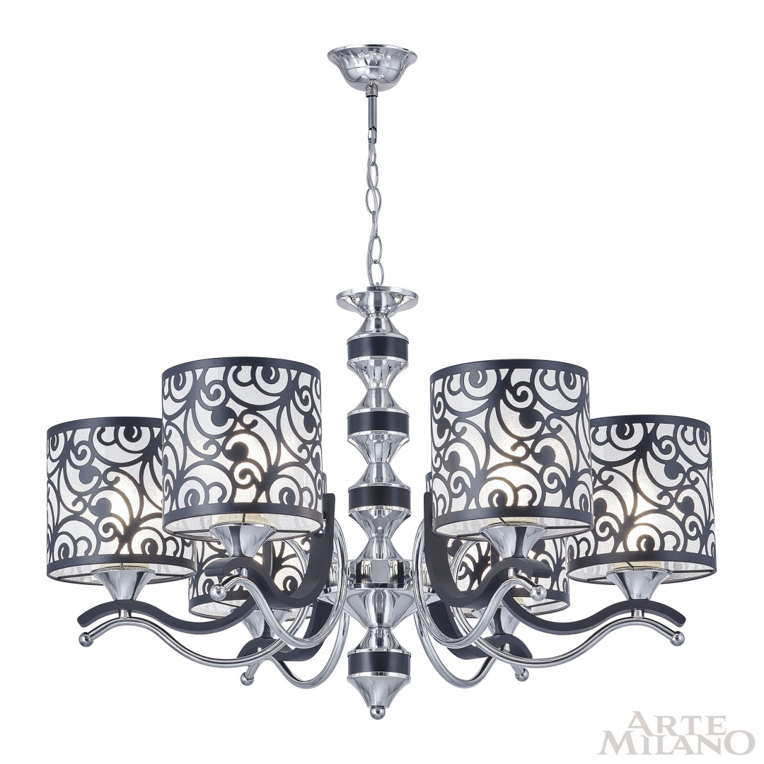 Подвесная люстра Arte Milano Florentia-4957 304957/6 Bk/Ni