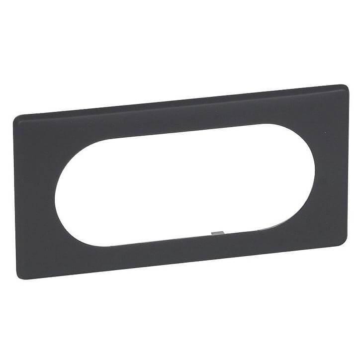 Рамка 4/5-модульная Legrand Celiane черная перкаль 066745