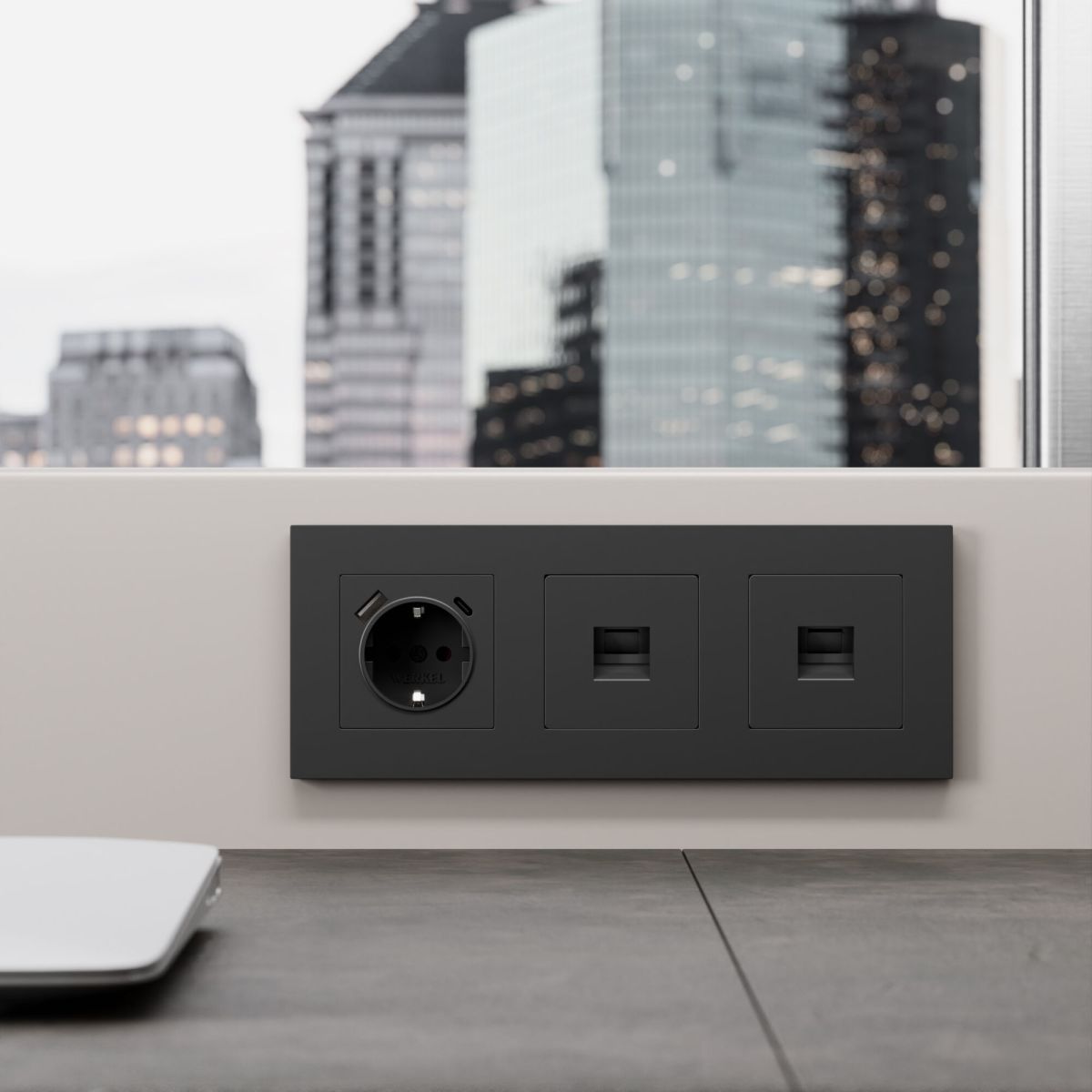 Розетка Ethernet RJ-45 cat. 6A экранированная Werkel W5120108 4690389213496 a069685