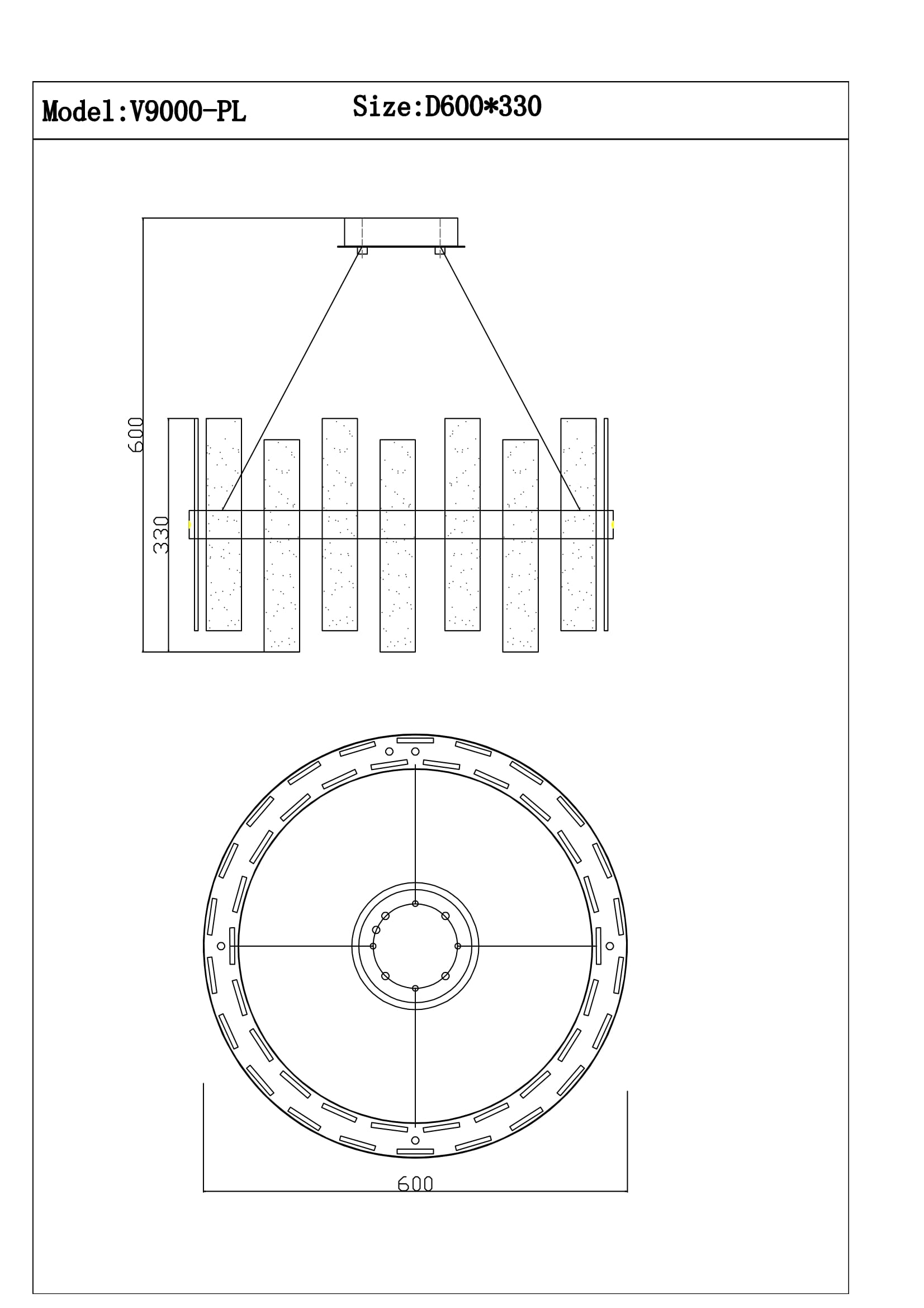 Подвесная люстра Moderli Lima V9000-PL
