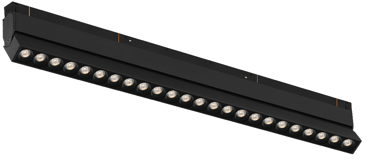 Трековый магнитный светильник iLedex Vision 4822-003-L462-24W-38DG-3000K-BK