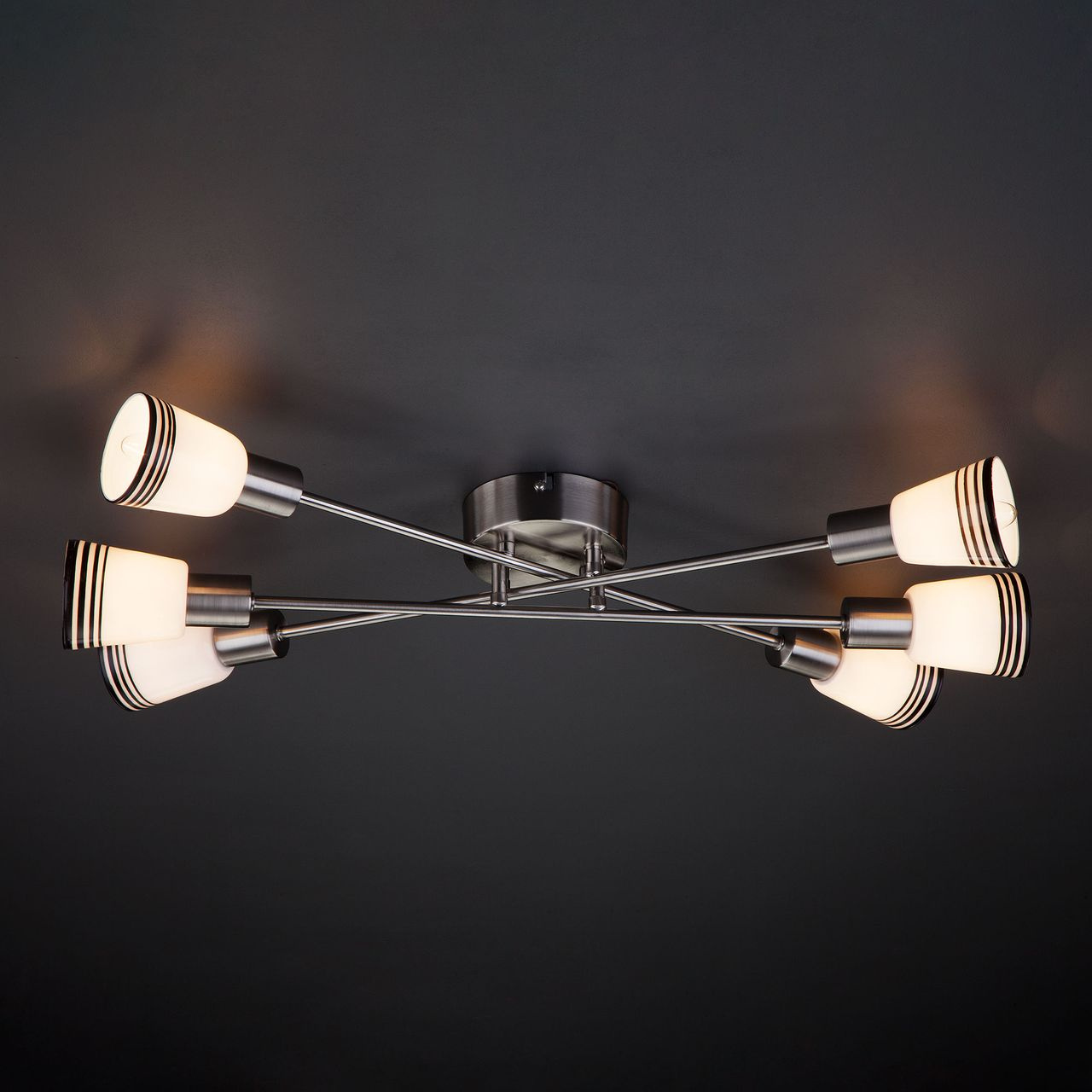 Потолочная люстра Eurosvet Jenna 30132/6 сатин-никель