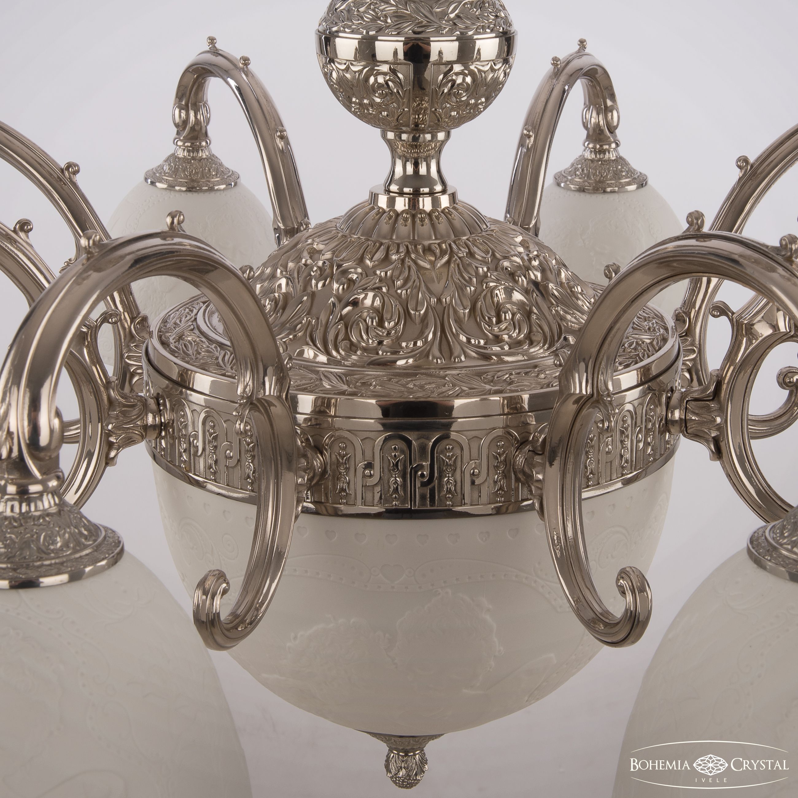 Подвесная люстра Bohemia Ivele Crystal Verona 72109P/8/210 Ni P1 D Angel