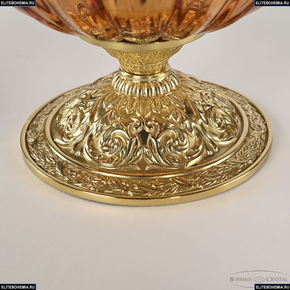 Настольная лампа Bohemia Ivele Crystal 5680L/17 G Amber/M-1H