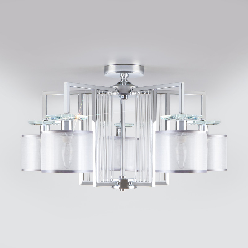 Накладная люстра Eurosvet 60108/5 хром