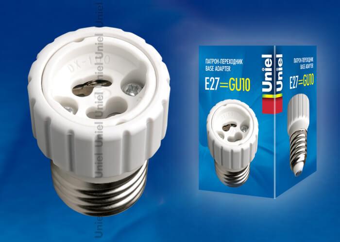 Переходник с цоколя Е27 на G9 (06474) Uniel LH27-G9S