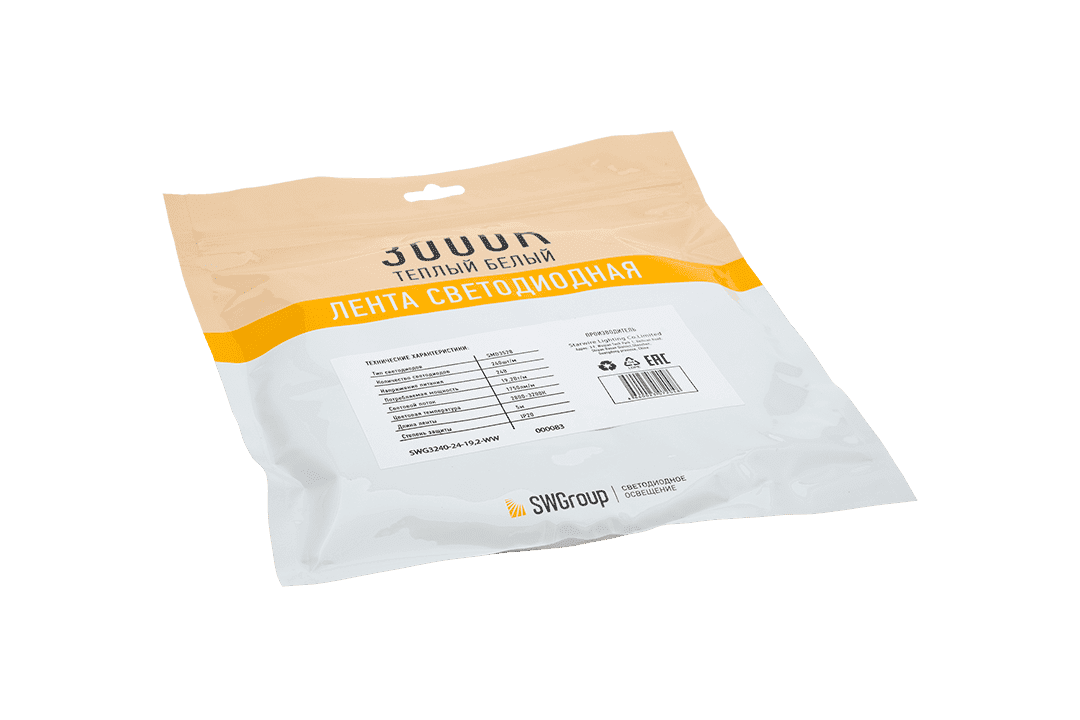 Светодиодная лента SWG SWG3240-24-19.2-WW 000083