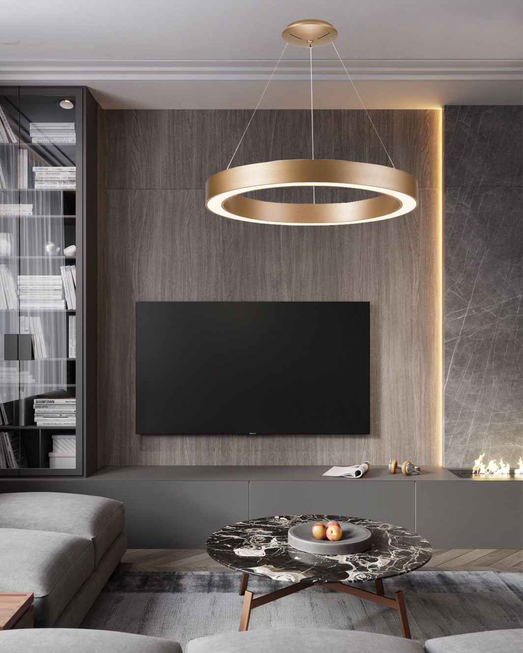 Подвесной светодиодный светильник Milosh tendence 0688CL-60GD