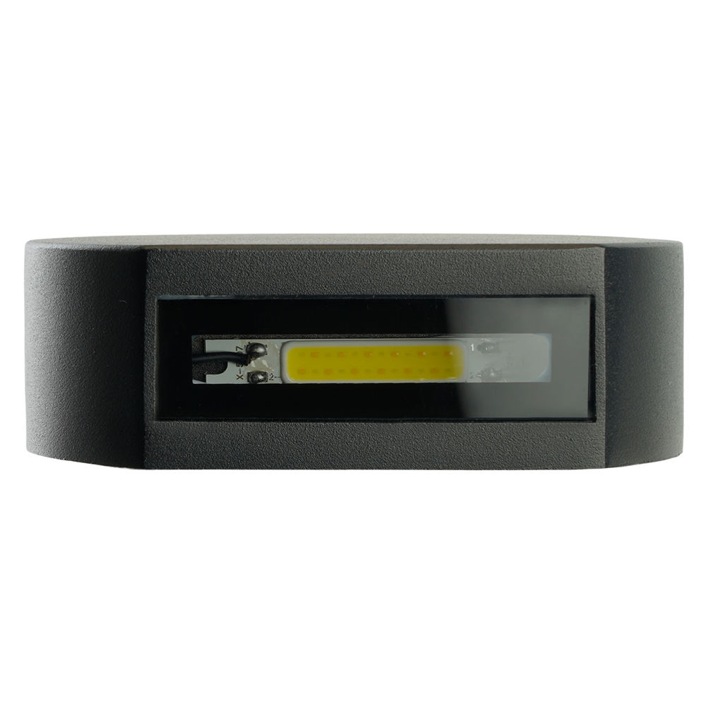 Уличный настенный светильник Feron Дели DH500, 6W, 55Lm, 3000/4000/6400К, черный 51828