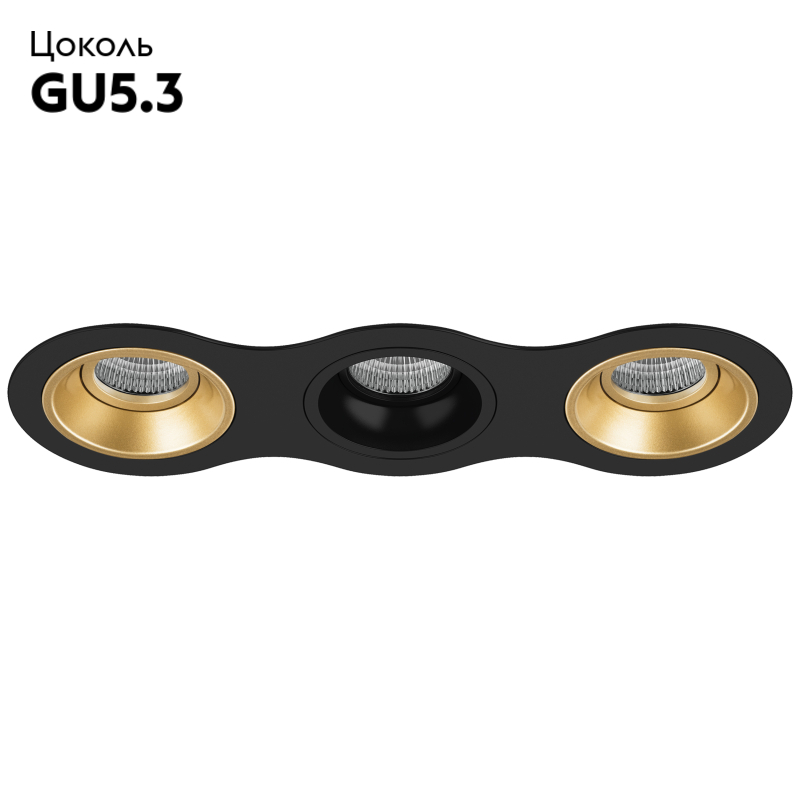 Встраиваемый светильник Lightstar Domino D637030703 (214637+214603+214607+214603)